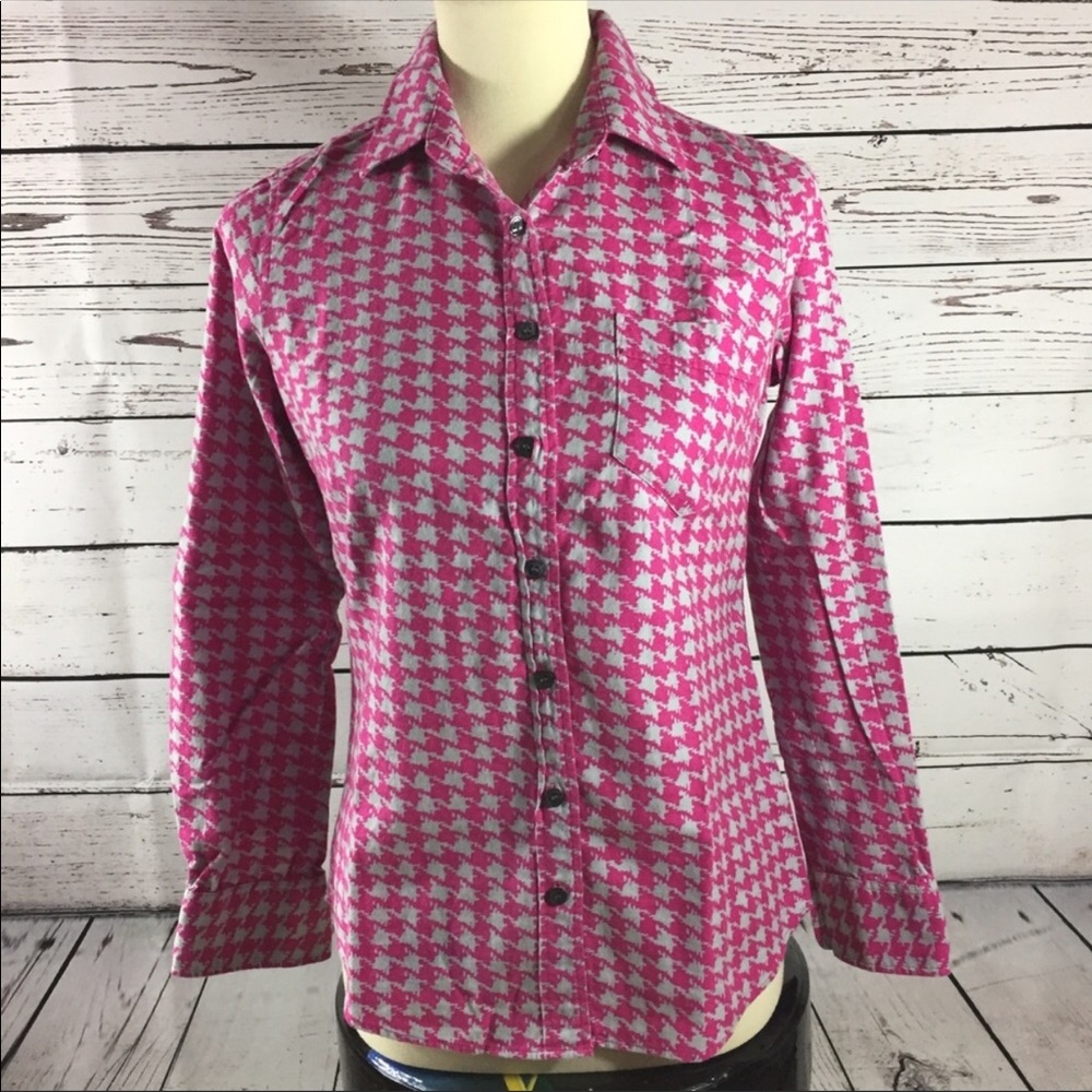 J. Crew The Perfect Shirt Houndstooth